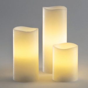 Bougie LED Cire – Lot de 3 pièces